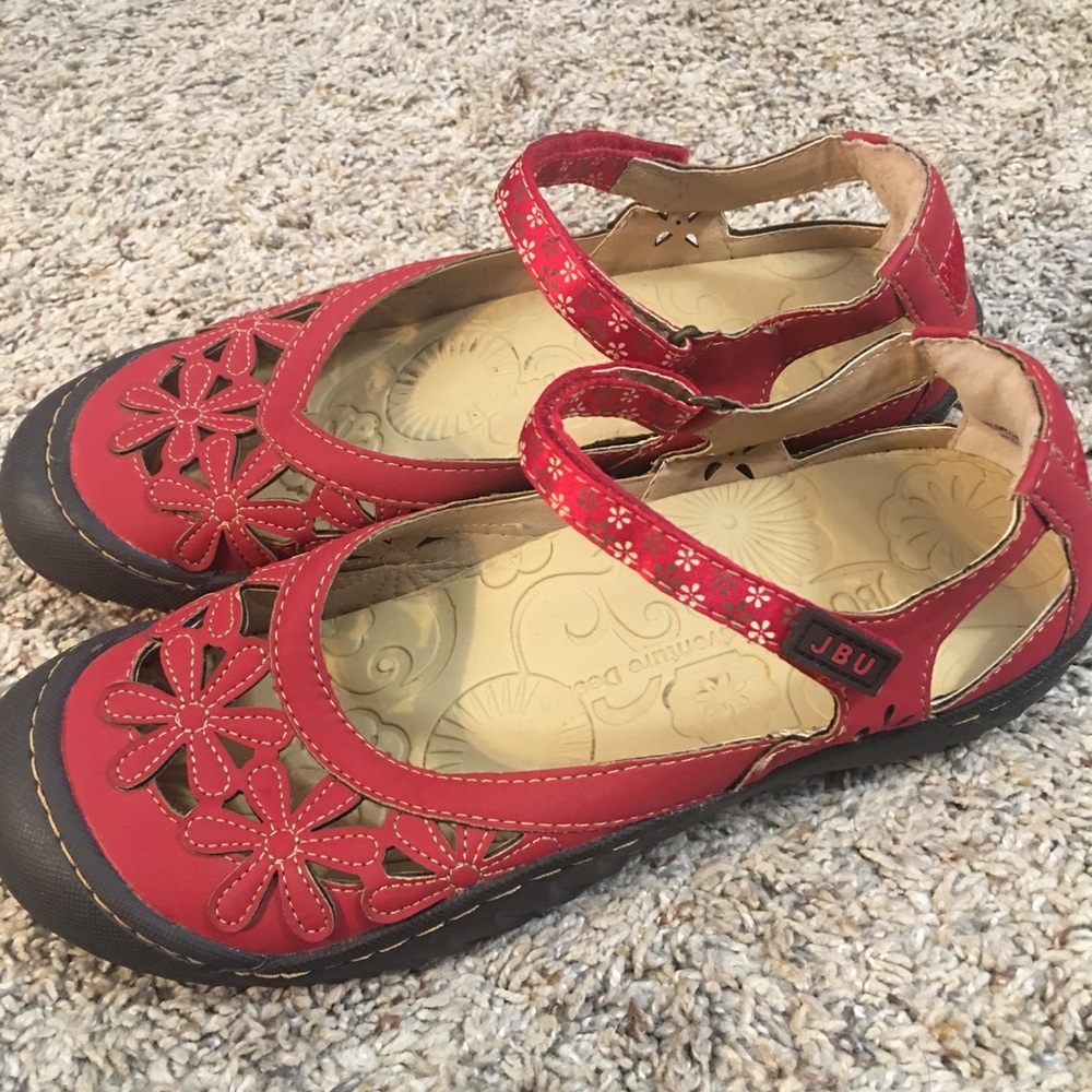 JBU Wildflower Vegan Textile Comfort Shoes Size 8 - Picture 3 of 9